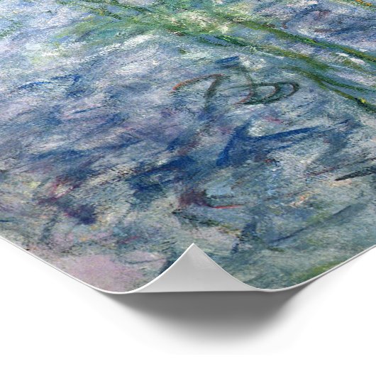 Claude Monet | VERLASSEN WASSERLILIEN Poster (Ecke)