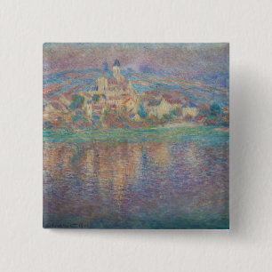 Claude Monet - Vetheuil, Sonnenuntergang Button