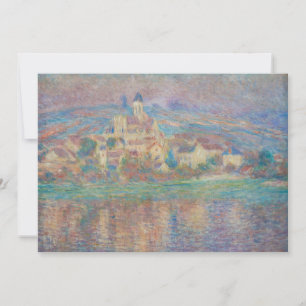 Claude Monet - Vetheuil, Sonnenuntergang Dankeskarte