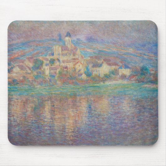 Claude Monet - Vetheuil, Sonnenuntergang Mousepad (Vorne)