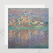Claude Monet - Vetheuil, Sunset Einladung (Vorne/Hinten)