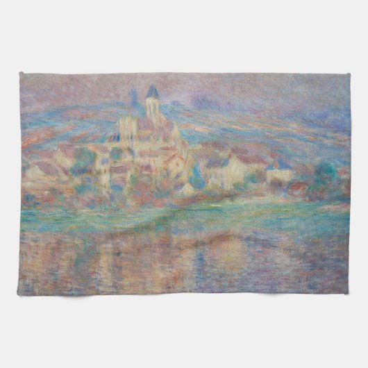 Claude Monet - Vetheuil, Sunset Geschirrtuch (Horizontal)