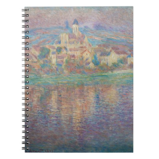 Claude Monet - Vetheuil, Sunset Notizblock (Vorderseite)