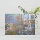Claude Monet - Villas in Bordighera Dankeskarte (Stehend Vorderseite)