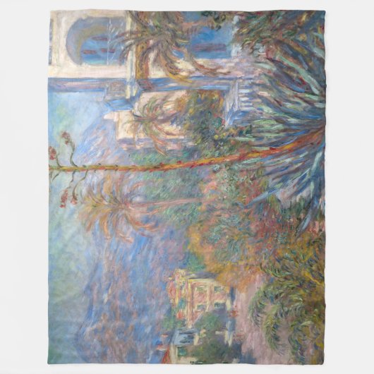 Claude Monet - Villas in Bordighera Fleecedecke (Vorderseite)