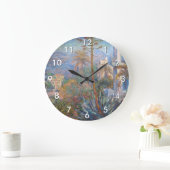Claude Monet - Villas in Bordighera Große Wanduhr (Zuhause)