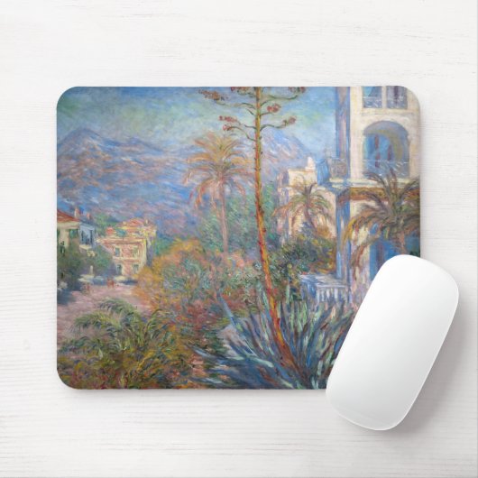 Claude Monet - Villas in Bordighera Mousepad (Mit Mouse)