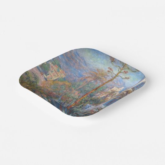 Claude Monet - Villas in Bordighera Pappteller (Gewinkelt)