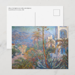 Claude Monet - Villas in Bordighera Postkarte