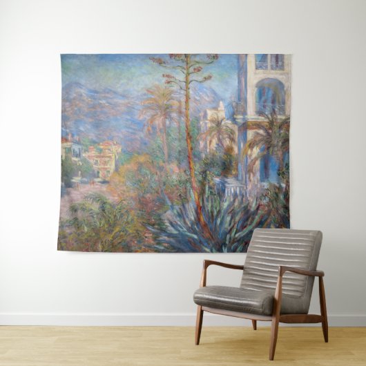 Claude Monet - Villas in Bordighera Wandteppich (Beispiel (Horizontal))