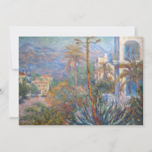 Claude Monet - Villen in Bordighera Dankeskarte