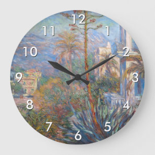 Claude Monet - Villen in Bordighera Große Wanduhr