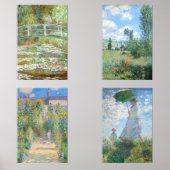 Claude Monet Vintag Masterworks Bilderwand Sets (Vorderseite)