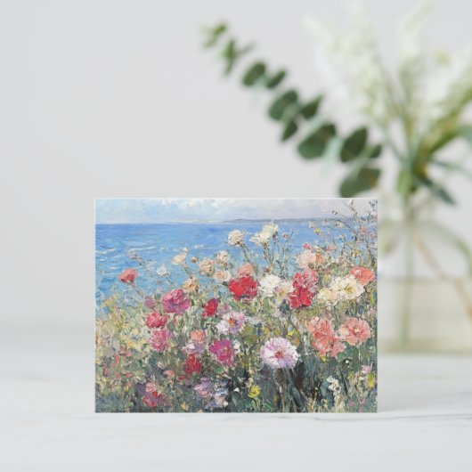 Claude Monet Vintag Postcard Postkarte (Stehend Vorderseite)