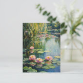 Claude Monet Vintag Postcard Postkarte (Stehend Vorderseite)