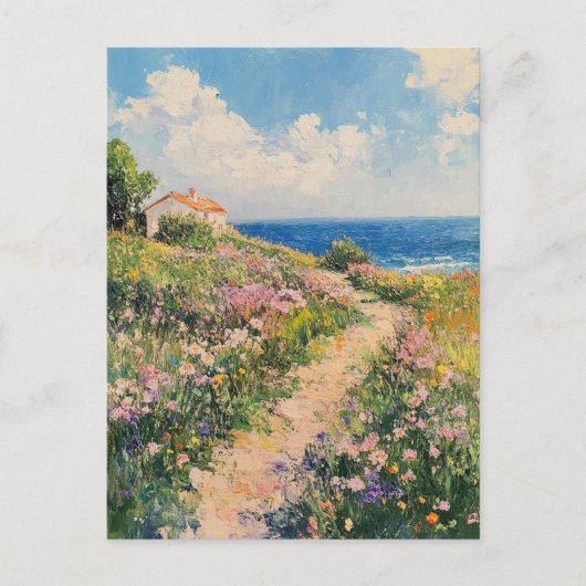 Claude Monet Vintag Postcard Postkarte (Vorderseite)
