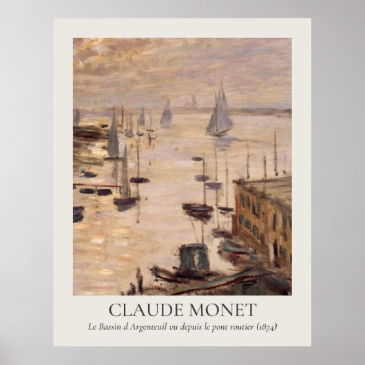Claude Monet Vintag Wall Art 11x14 Verhältnis Poster (Vorne)