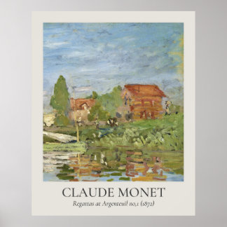 Claude Monet Vintag Wall Art 4x5 Verhältnis Poster