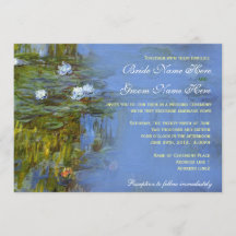 Claude Monet Vintage Wasserlilie Hochzeit