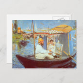 Claude Monet von Edouard Manet Postkarte (Vorne/Hinten)