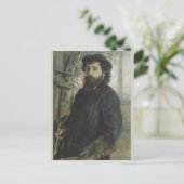 Claude Monet von Pierre-Auguste Renoir Postkarte (Stehend Vorderseite)