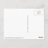 Claude Monet von Pierre-Auguste Renoir Postkarte (Rückseite)