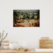 Claude Monet - Vue du village de Giverny Poster (Küche)