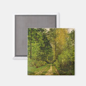 Claude Monet | Waldweg Magnet (Vorderseite/Rückseite)