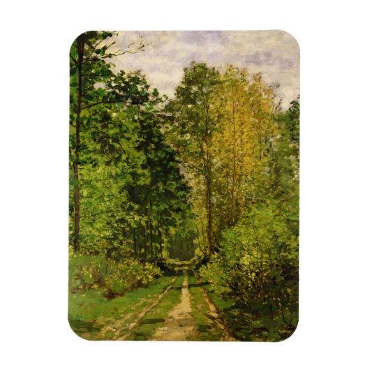 Claude Monet | Waldweg Magnet (Vertikal)