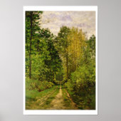 Claude Monet | Waldweg Poster (Vorne)
