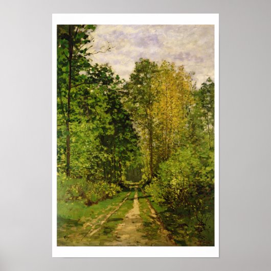 Claude Monet | Waldweg Poster (Vorne)