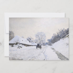 Claude Monet - Warte auf der Snowy Road bei Honfle Einladung