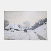 Claude Monet - Warte auf der Snowy Road bei Honfle Fußmatte (Vorderseite)