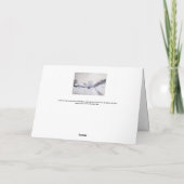 Claude Monet - Warte auf der Snowy Road bei Honfle Karte (Rückseite)