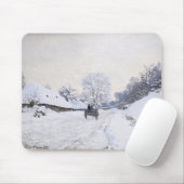 Claude Monet - Warte auf der Snowy Road bei Honfle Mousepad (Mit Mouse)