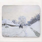 Claude Monet - Warte auf der Snowy Road bei Honfle Mousepad (Vorne)