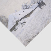 Claude Monet - Warte auf der Snowy Road bei Honfle Seidenpapier (Ausschnitt)