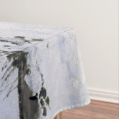 Claude Monet - Warte auf der Snowy Road bei Honfle Tischdecke (Beispiel)