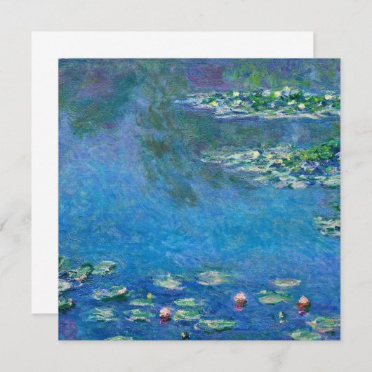 Claude Monet - Wasser-Lilien 1906 Einladung (Vorne/Hinten)