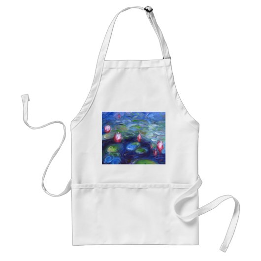 Claude Monet: Wasser-Lilien 2 Schürze (Vorne)