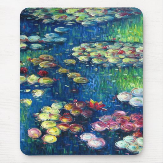 Claude Monet: Wasser-Lilien 3 Mousepad (Vorne)
