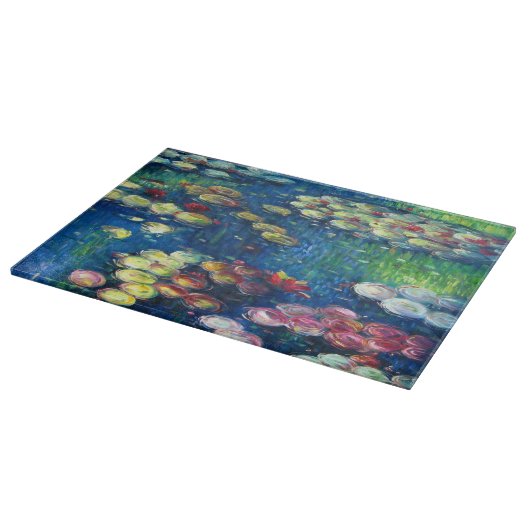 Claude Monet: Wasser-Lilien 3 Schneidebrett (Ecke)
