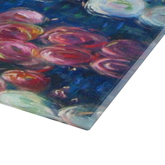 Claude Monet: Wasser-Lilien 3 Schneidebrett (Ecke)