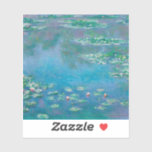 Claude Monet. Wasser Lilien. Französischer Impress Aufkleber<br><div class="desc">Claude Monet Aufkleber "Water Lilies".</div>
