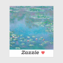 Claude Monet. Wasser Lilien. Französischer Impress Aufkleber