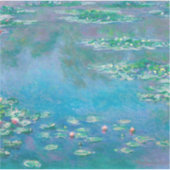 Claude Monet. Wasser Lilien. Französischer Impress Aufkleber (Vorderseite)