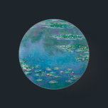 Claude Monet. Wasser Lilien. Französischer Impress Button<br><div class="desc">Claude Monet "Water Lilies" Button.</div>