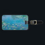 Claude Monet. Wasser Lilien. Französischer Impress Gepäckanhänger<br><div class="desc">Claude Monet "Water Lilies" Taschentag.</div>