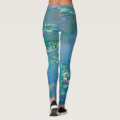 Claude Monet. Wasser Lilien. Französischer Impress Leggings (Rückseite)