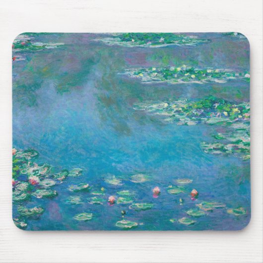 Claude Monet. Wasser Lilien. Französischer Impress Mousepad (Vorne)